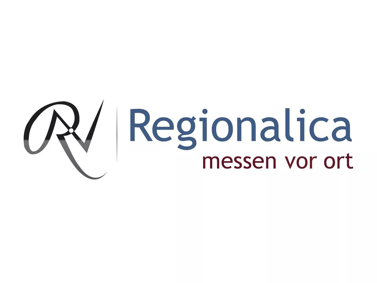 Regionalika Logo mit dem Claim: messen vor ort. 