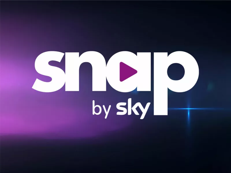 Das SNAP by sky Logo. 